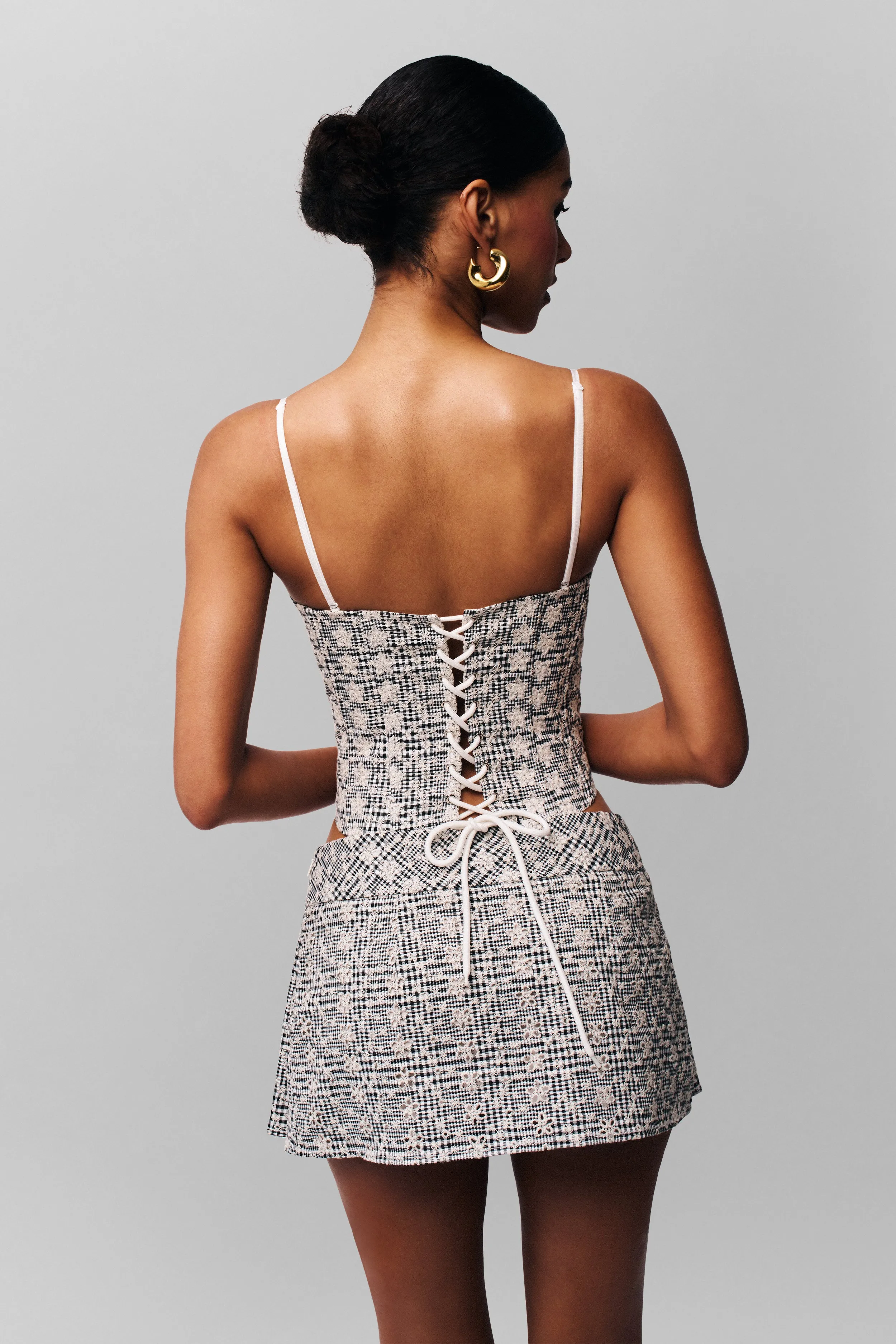 Genevieve Gingham Bustier sold by Guizio product image thumbnail 5
