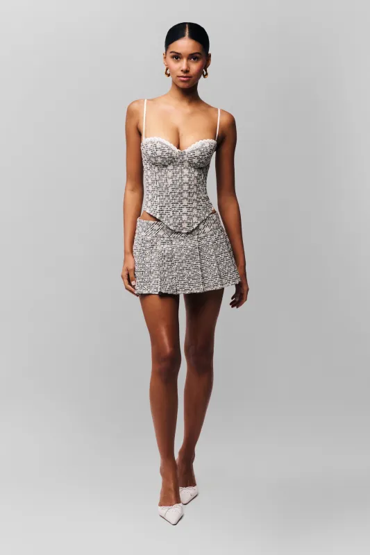 Floriane Gingham Skort sold by Guizio