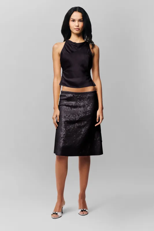 Regine Cowl Neck Top sold by Guizio