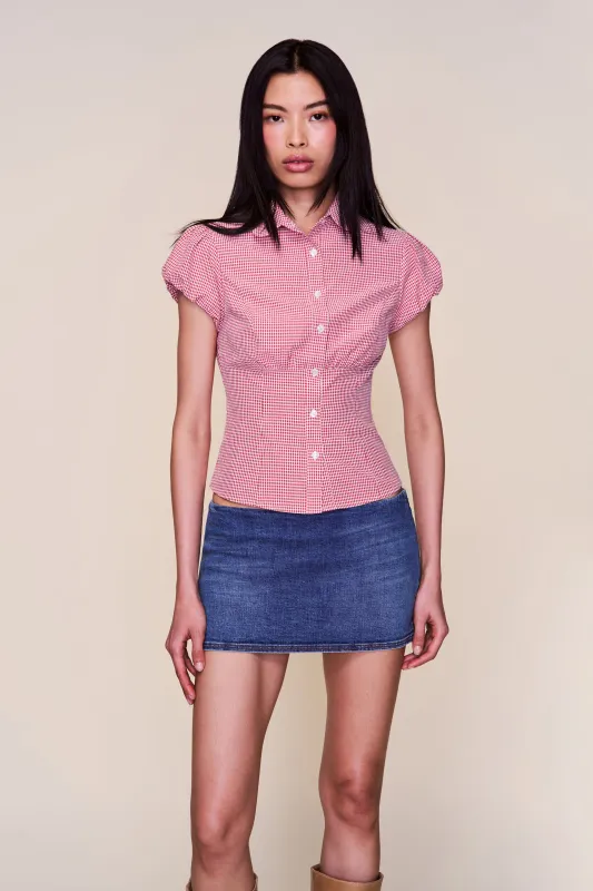 Micro Mini Denim Skirt sold by Guizio