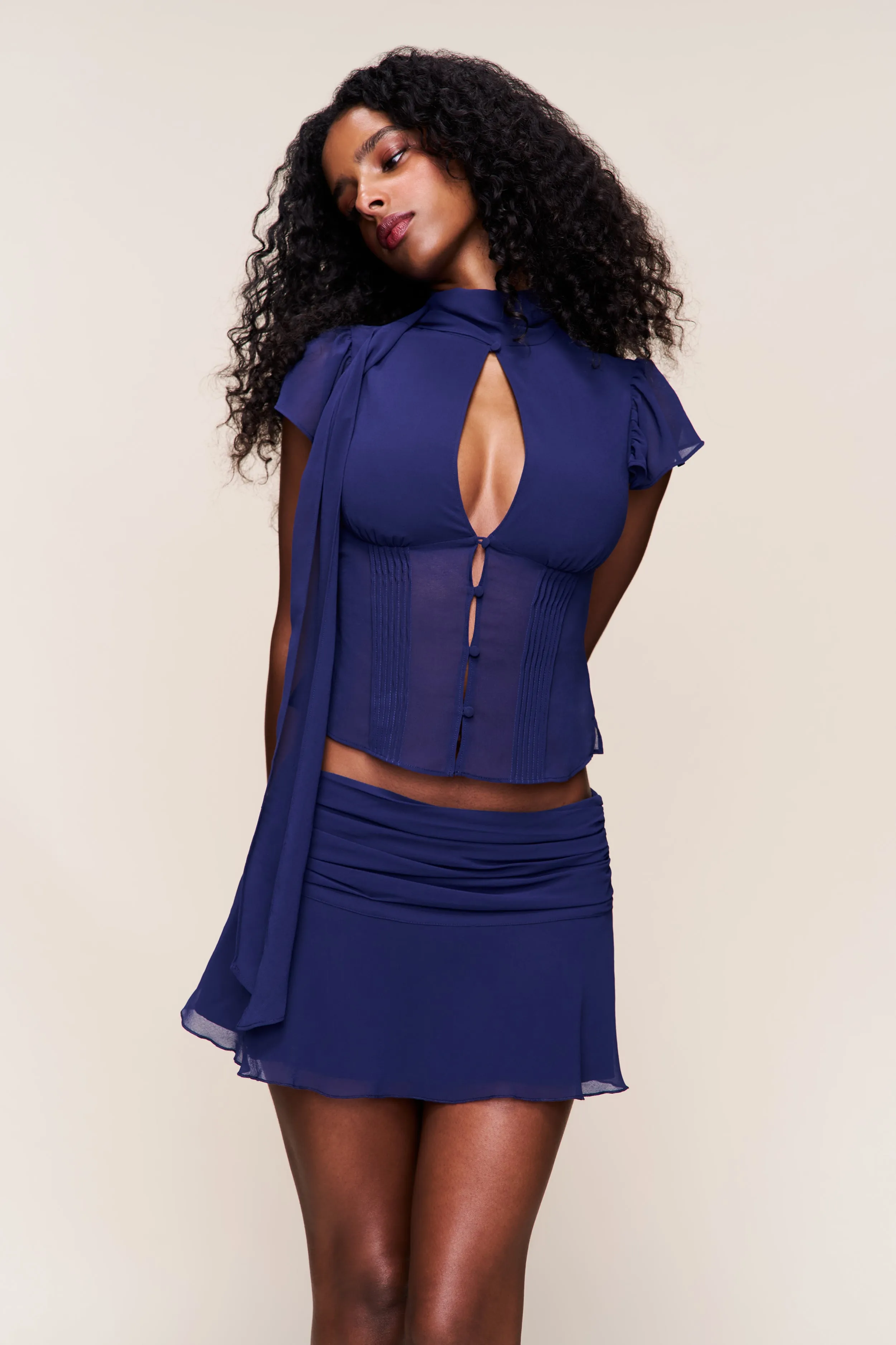 Eda Mini Skirt sold by Guizio