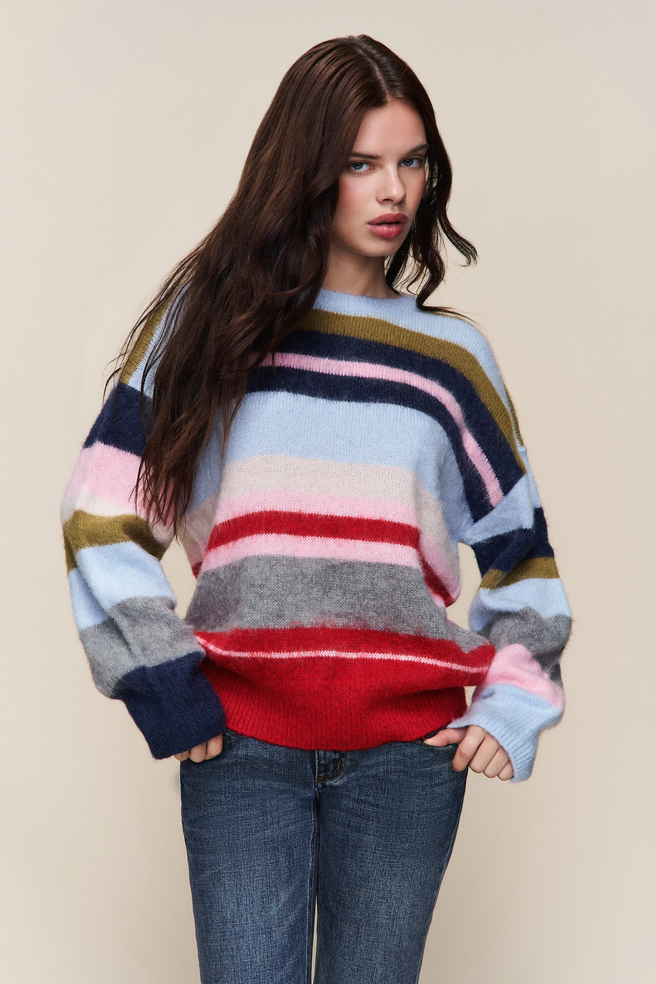 Hawley Oversized Stripe Wool Jumper sold by Guizio product image thumbnail 3
