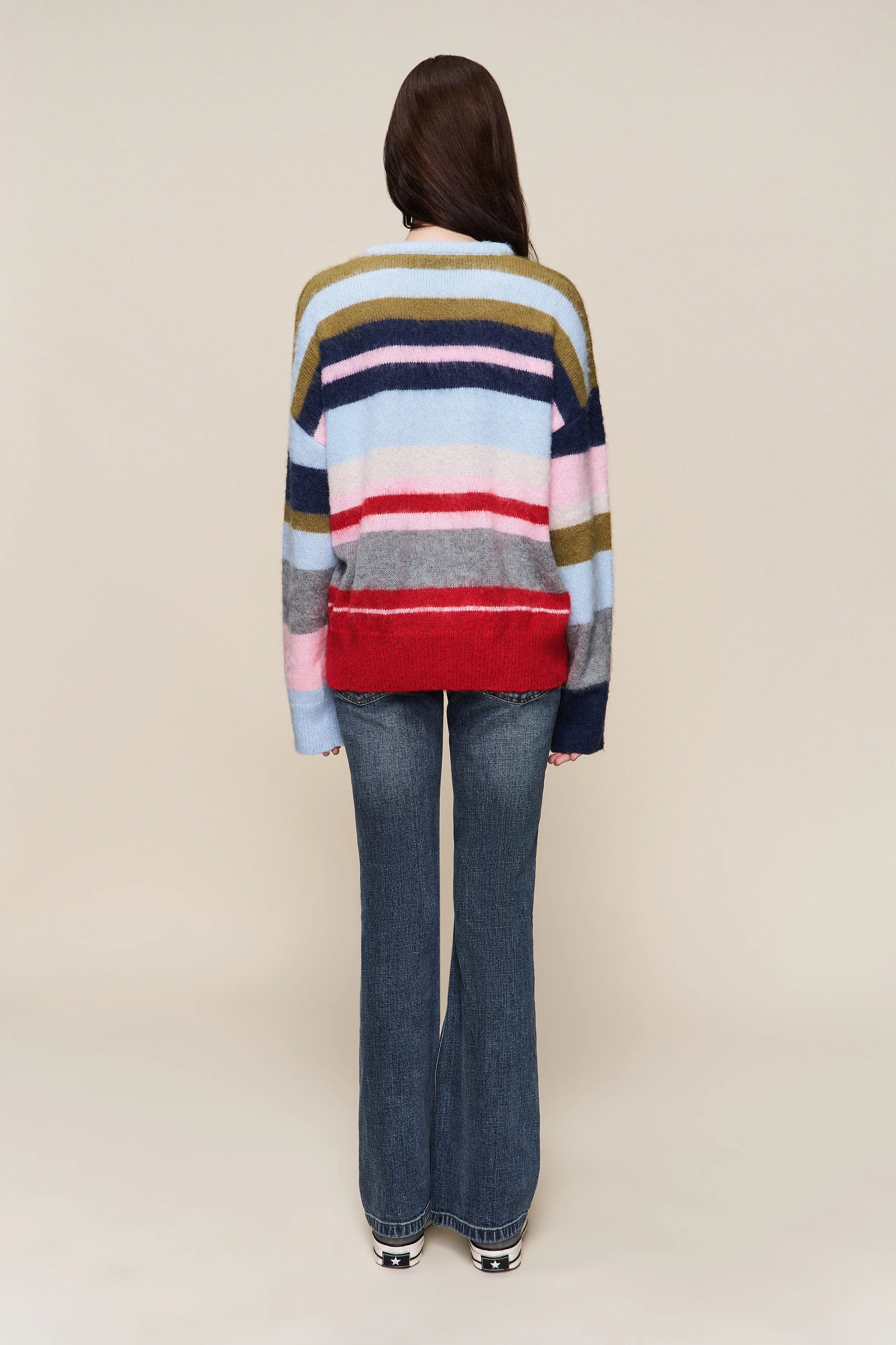 Hawley Oversized Stripe Wool Jumper sold by Guizio product image thumbnail 5