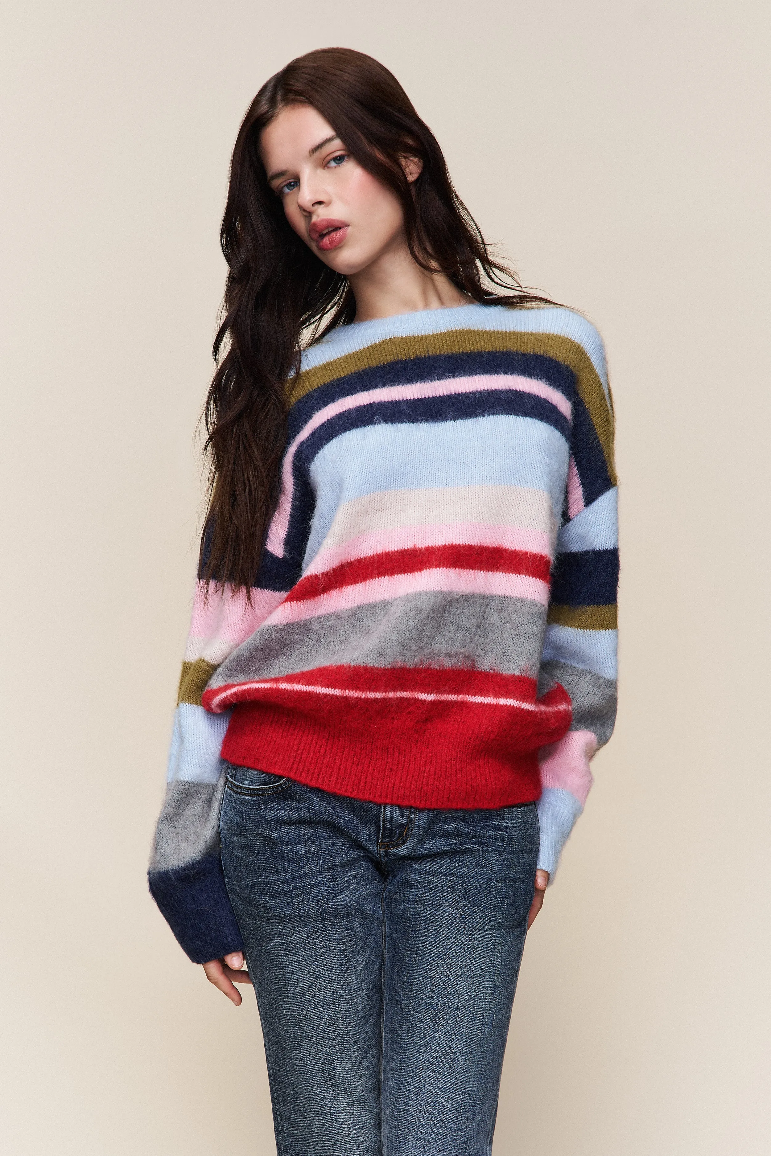 Hawley Oversized Stripe Wool Jumper sold by Guizio product image thumbnail 2
