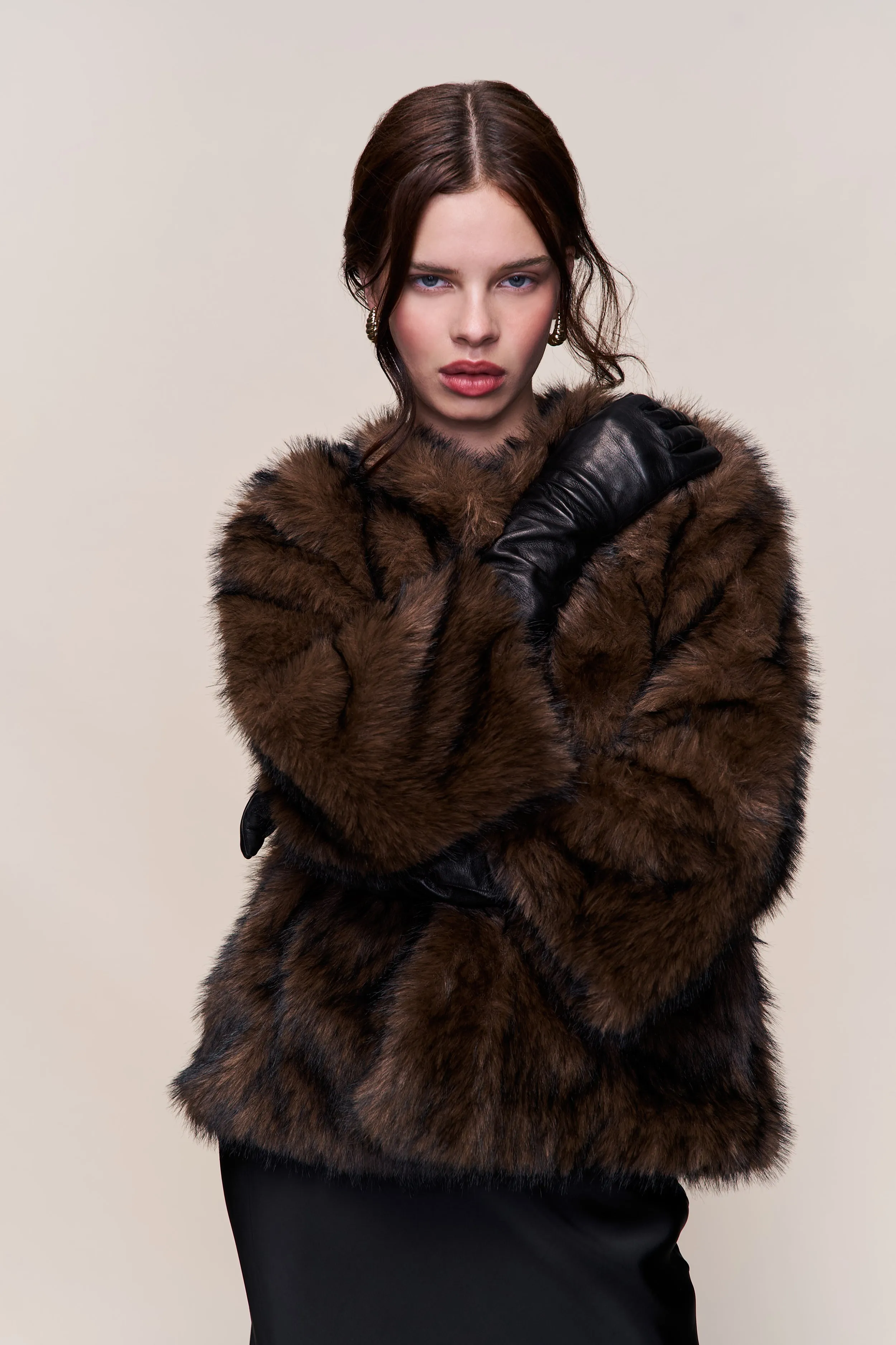 Lucienne Faux Fur Topper sold by Guizio product image thumbnail 3
