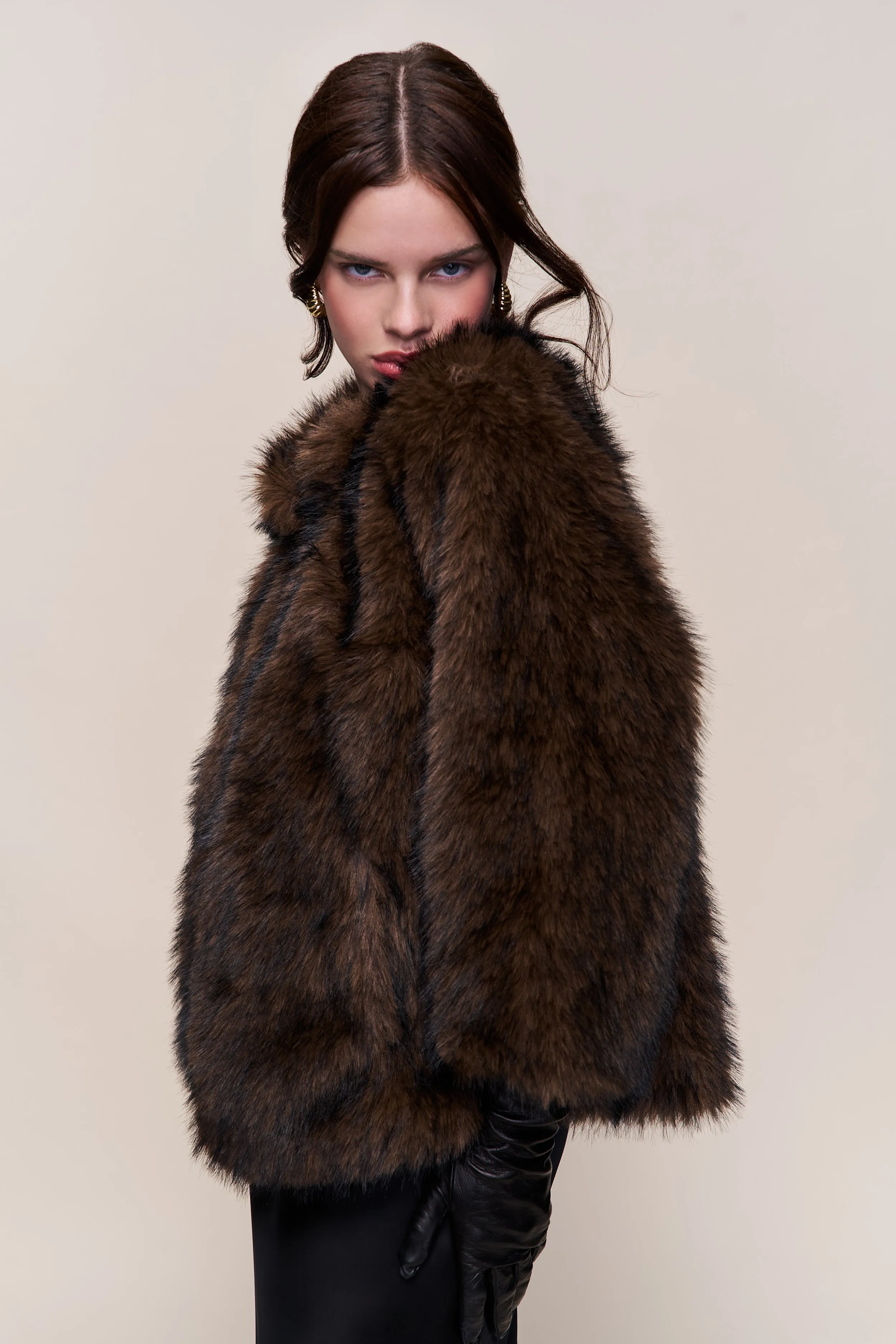 Lucienne Faux Fur Topper sold by Guizio product image thumbnail 2
