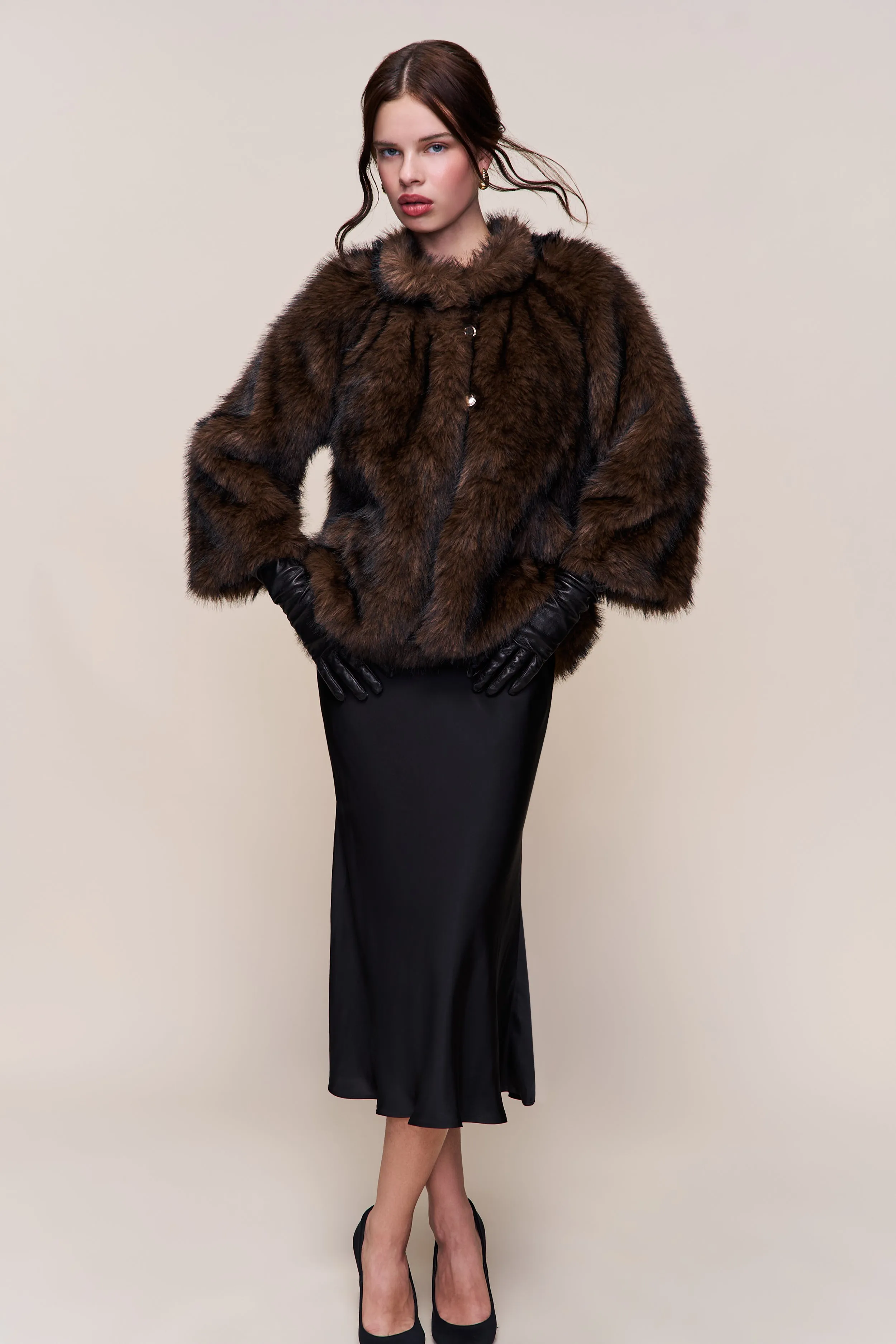 Lucienne Faux Fur Topper sold by Guizio product image thumbnail 5