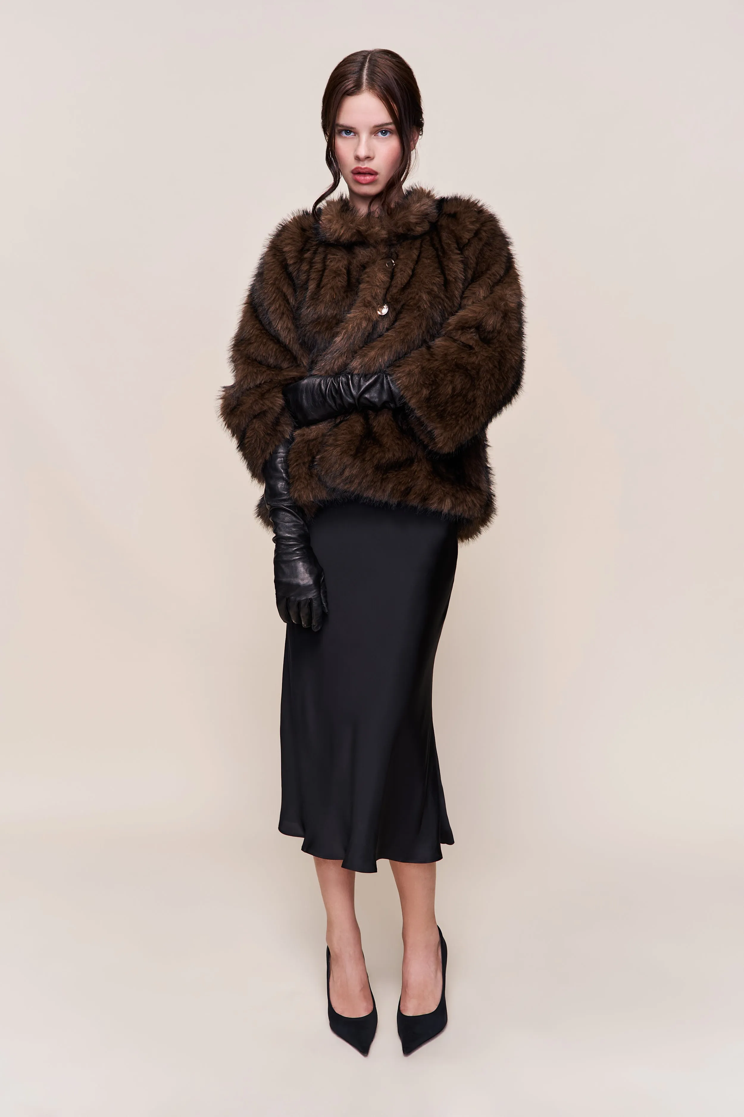 Lucienne Faux Fur Topper sold by Guizio product image thumbnail 4