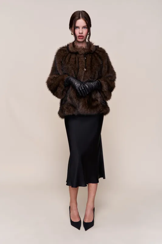 Lucienne Faux Fur Topper made by Guizio