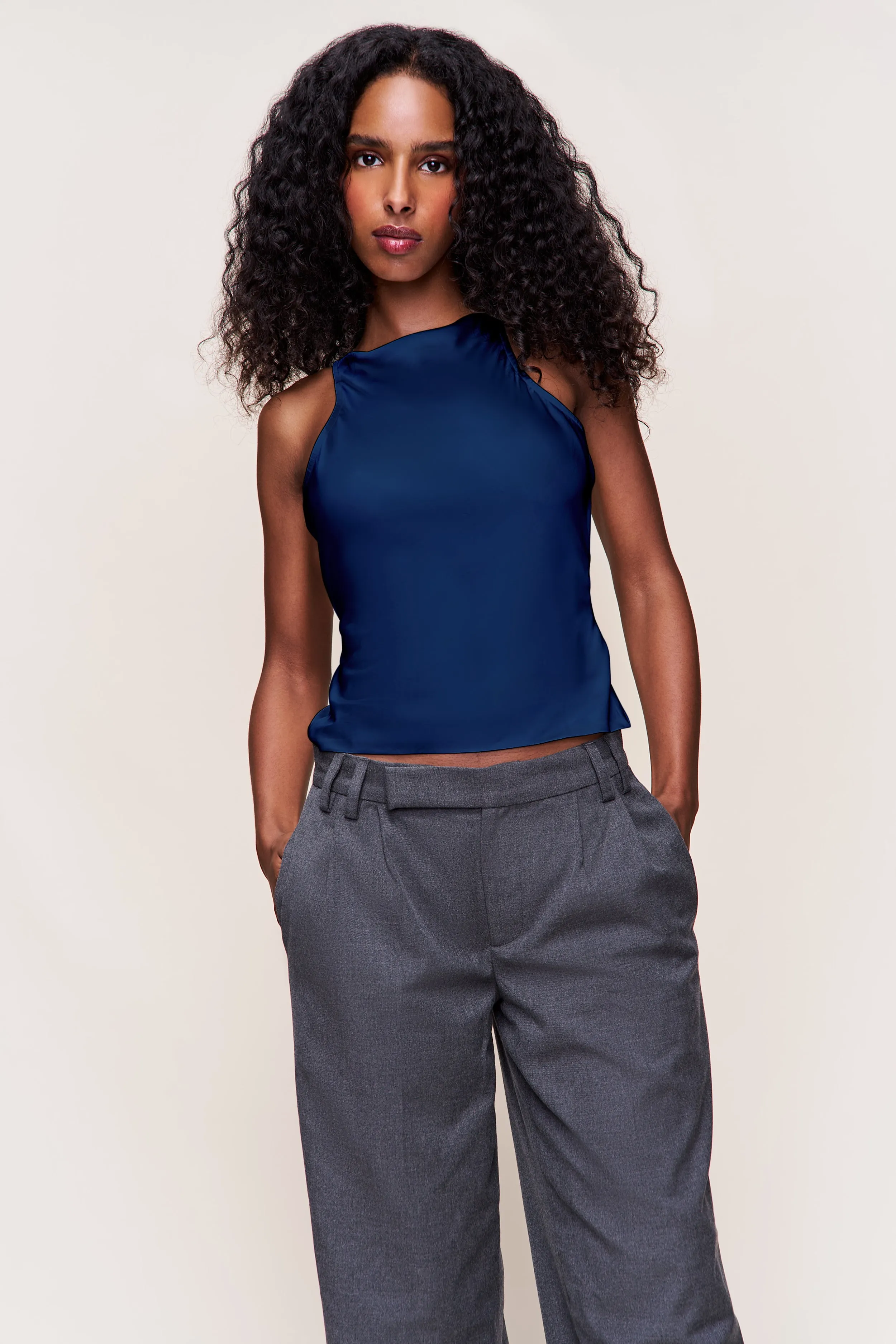 Regine Cowl Neck Top sold by Guizio