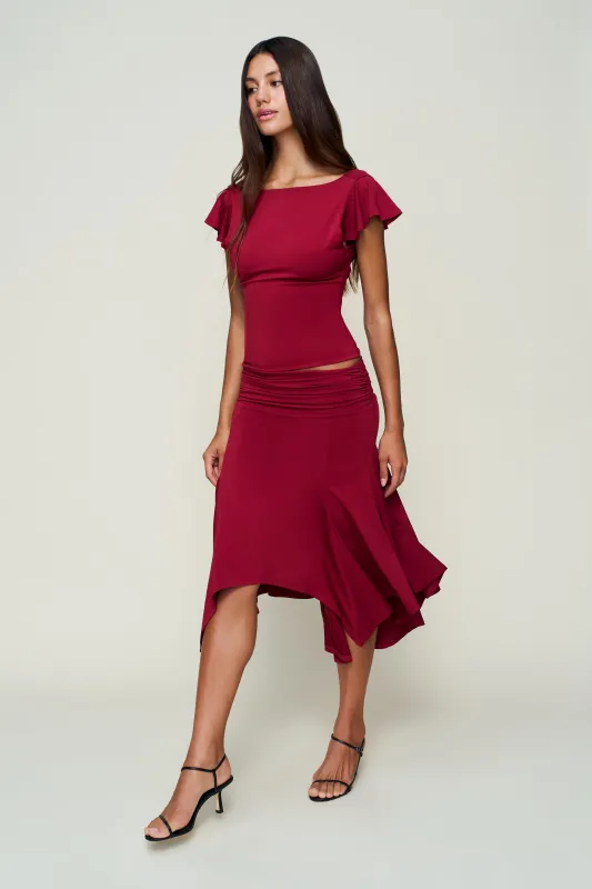 Soffiano Skirt sold by Guizio
