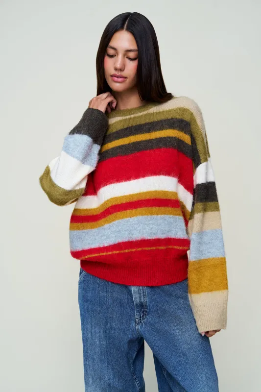 Hawley Oversized Stripe Wool Jumper sold by Guizio