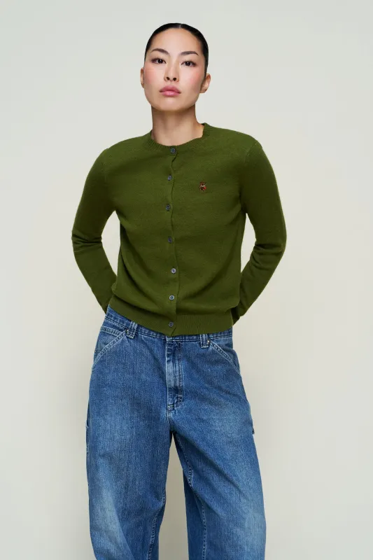 June Relaxed Wool Cardigan sold by Guizio