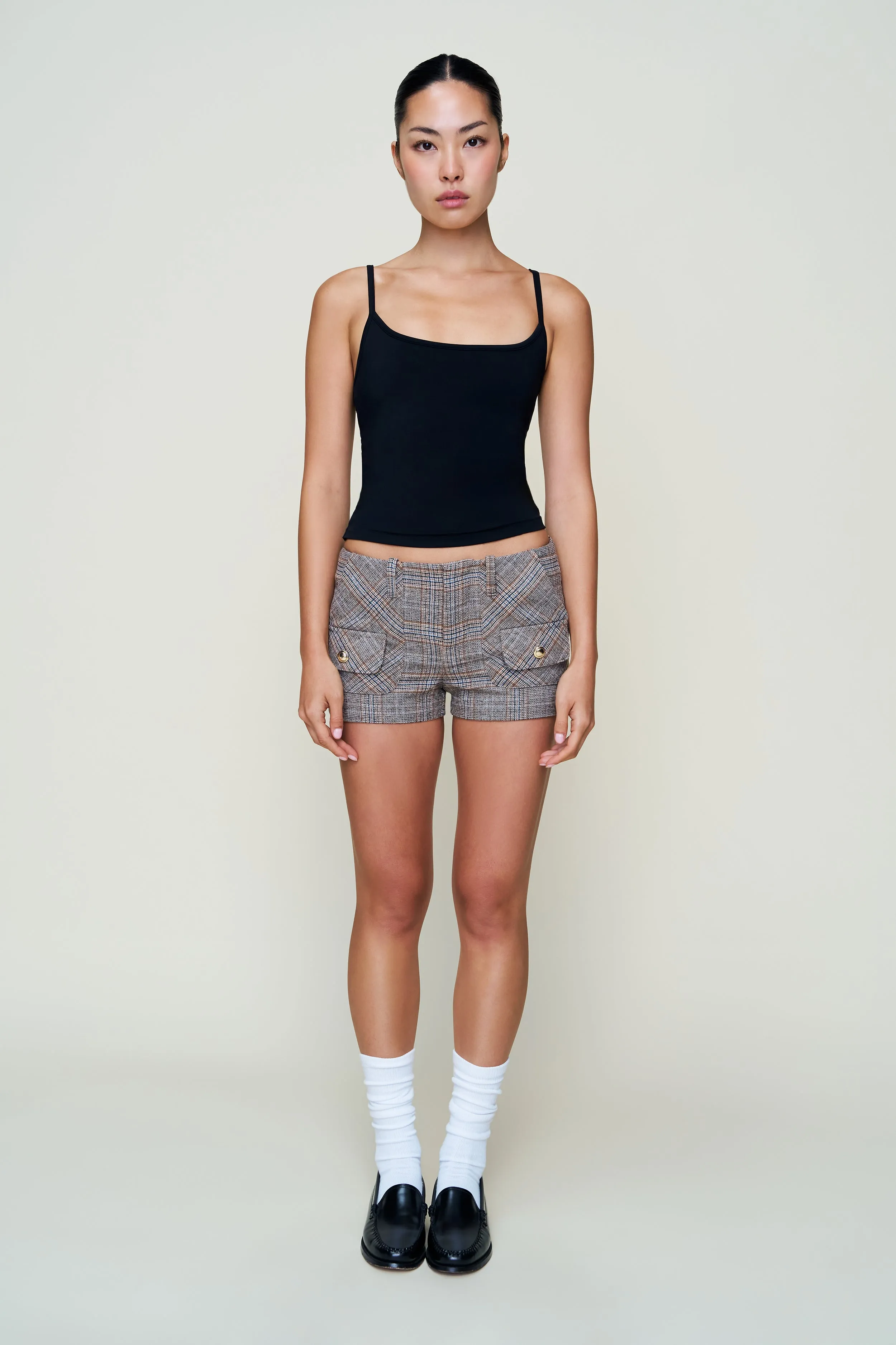 Penelope Patch Pocket Tartan Short sold by Guizio product image thumbnail 5