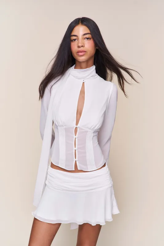 Ara Long Sleeve Top sold by Guizio