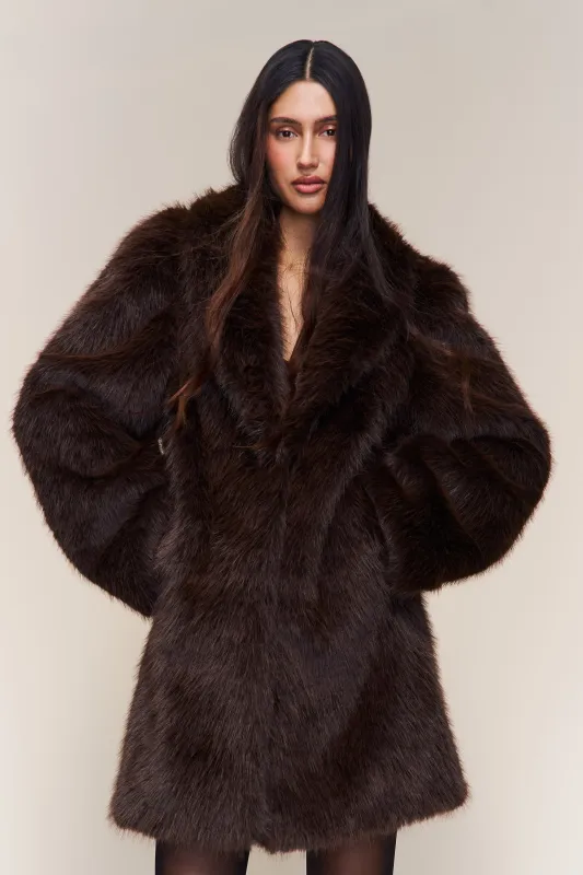 Roxie Faux Fur Coat sold by Guizio