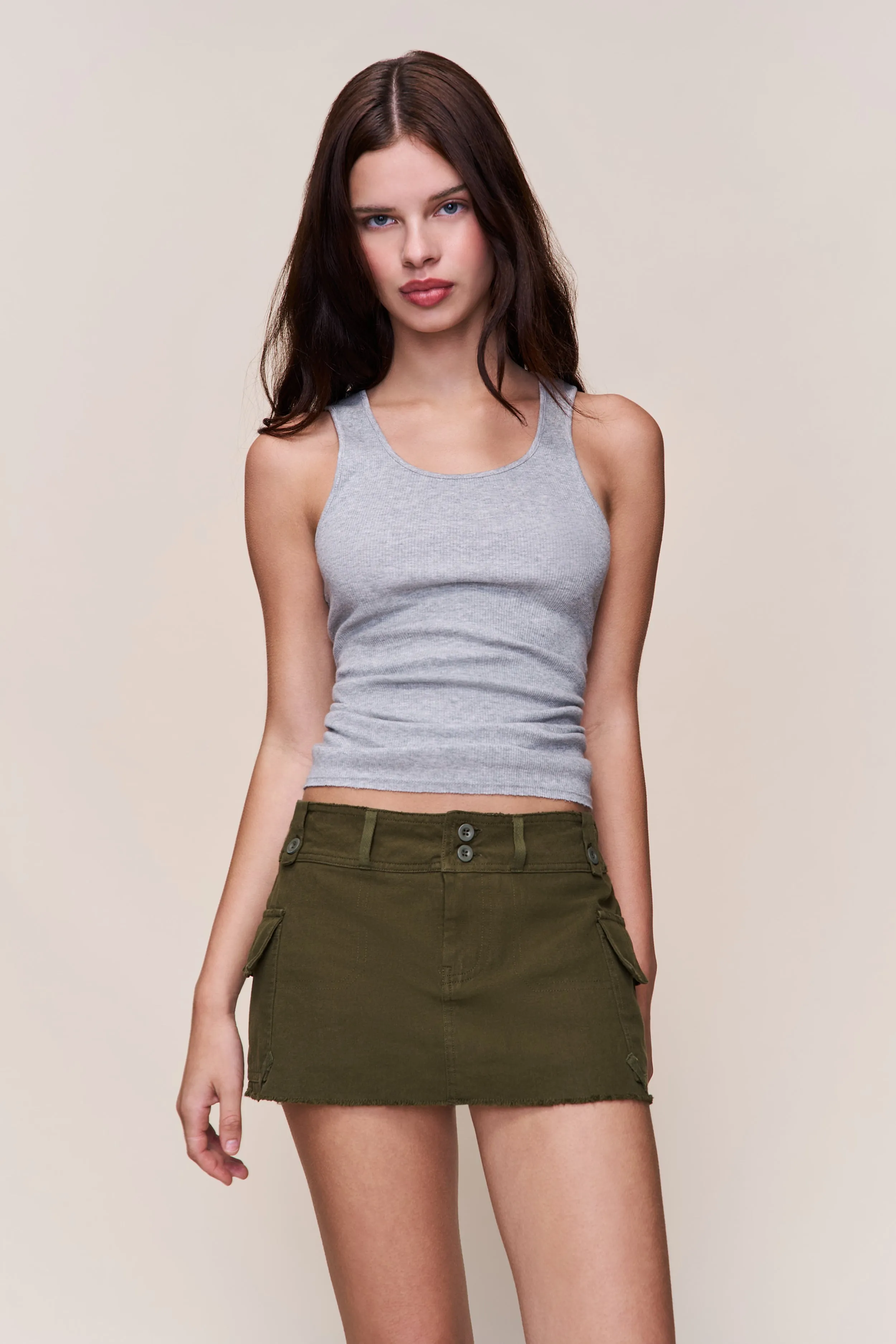Jude Cargo Mini Skirt sold by Guizio