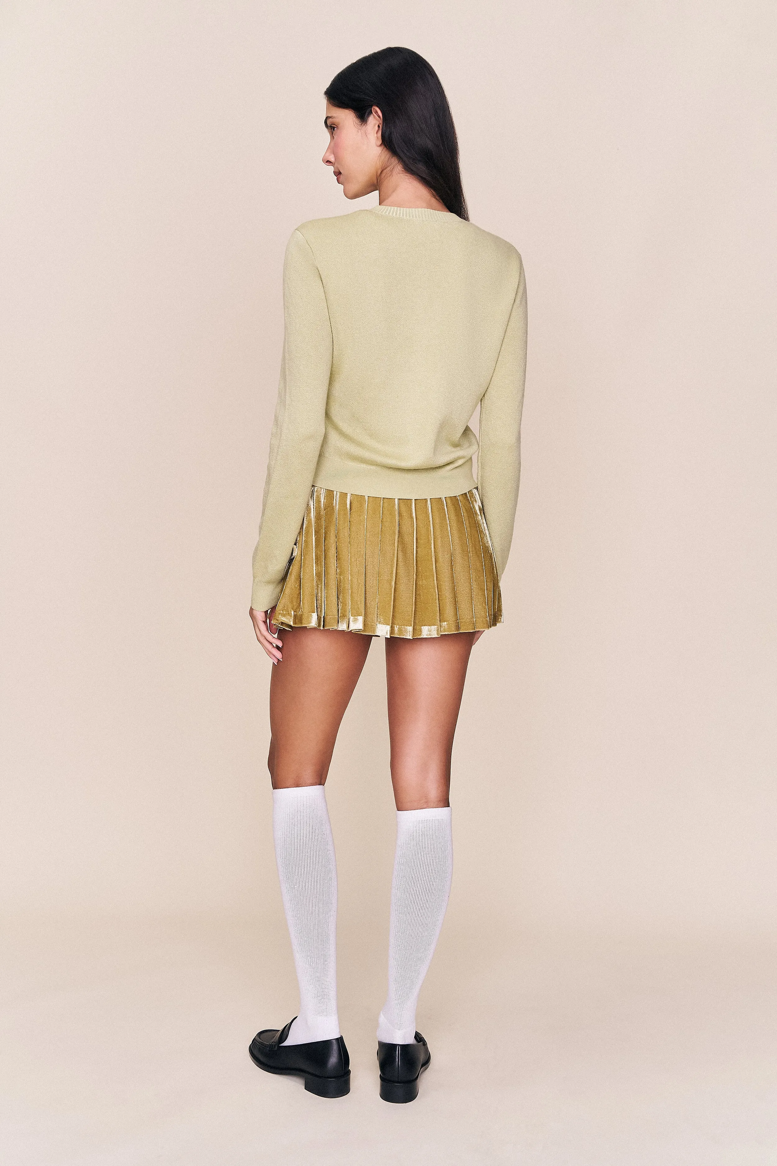 Rylan Velvet Mini Skirt sold by Guizio product image thumbnail 4