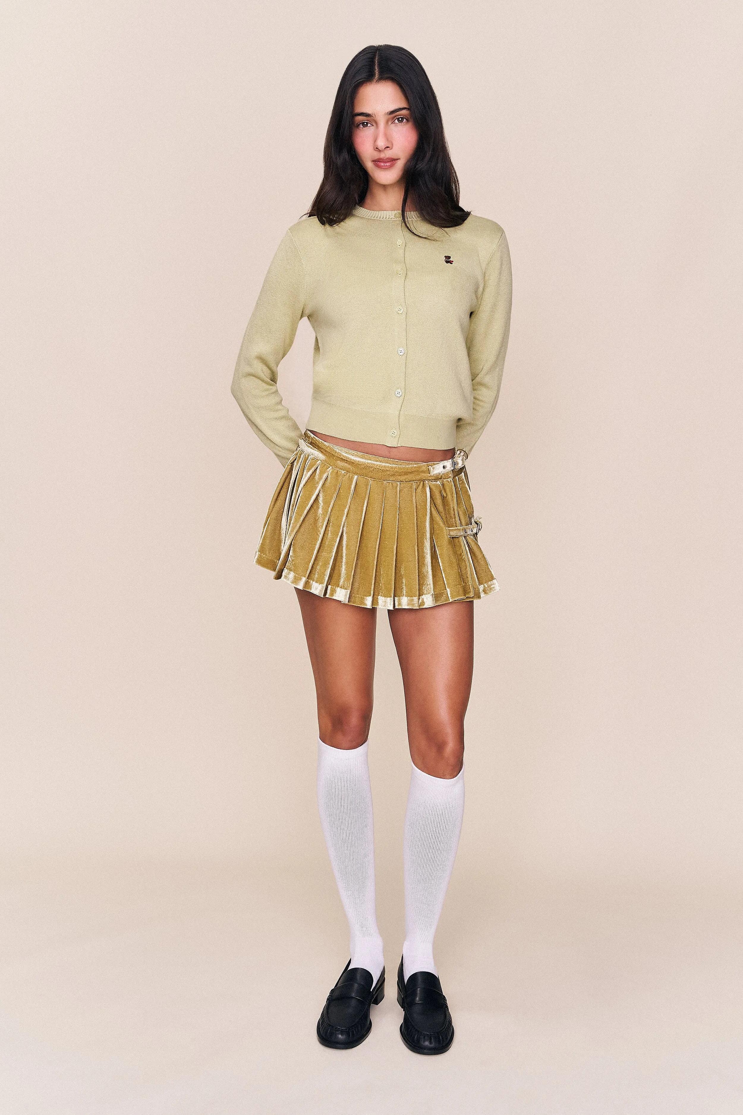 Rylan Velvet Mini Skirt sold by Guizio product image thumbnail 2