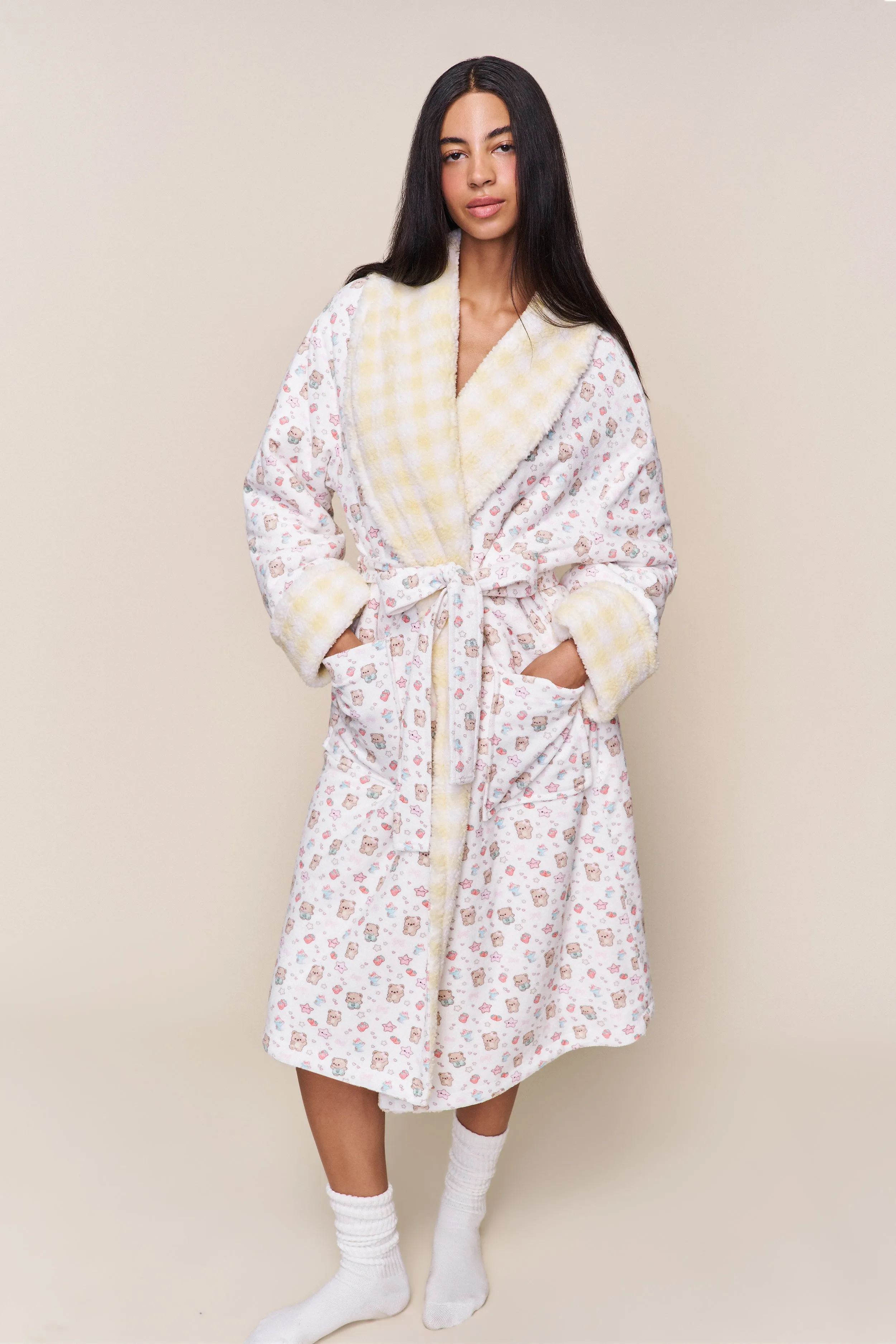 Cozy Cloud Reversible Robe sold by Guizio