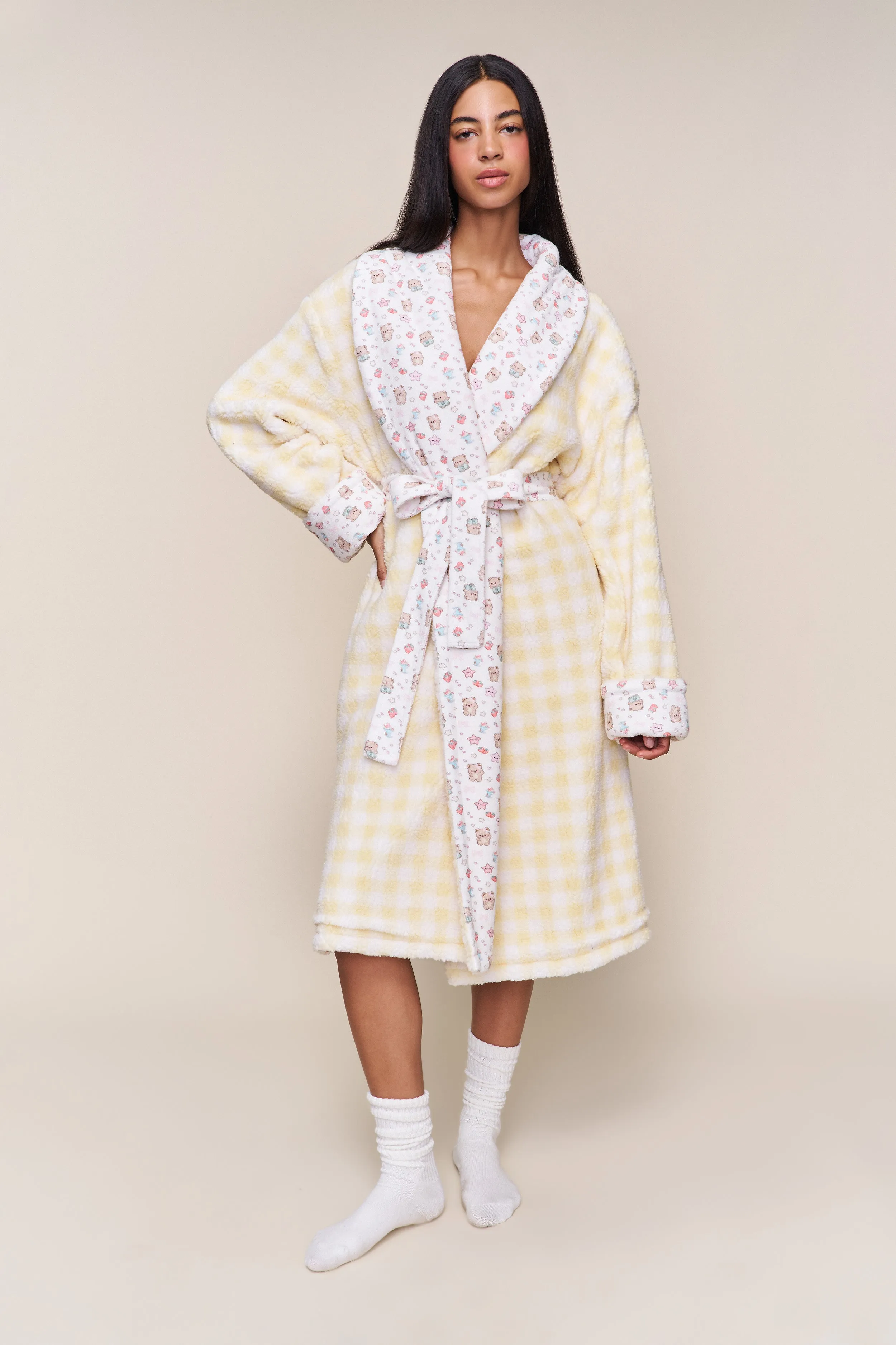 Cozy Cloud Reversible Robe sold by Guizio product image thumbnail 4