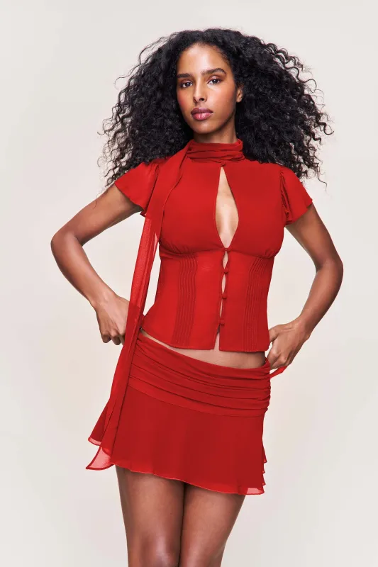 Eda Mini Skirt sold by Guizio