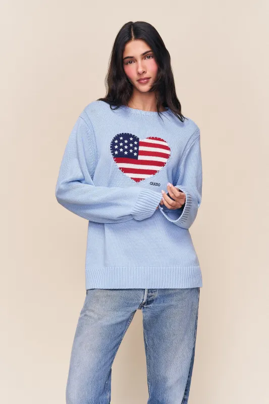 Americana Love Sweater made by Guizio