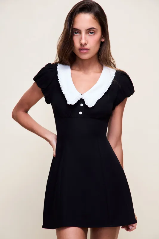 Jane Eyelet Mini Dress made by Guizio