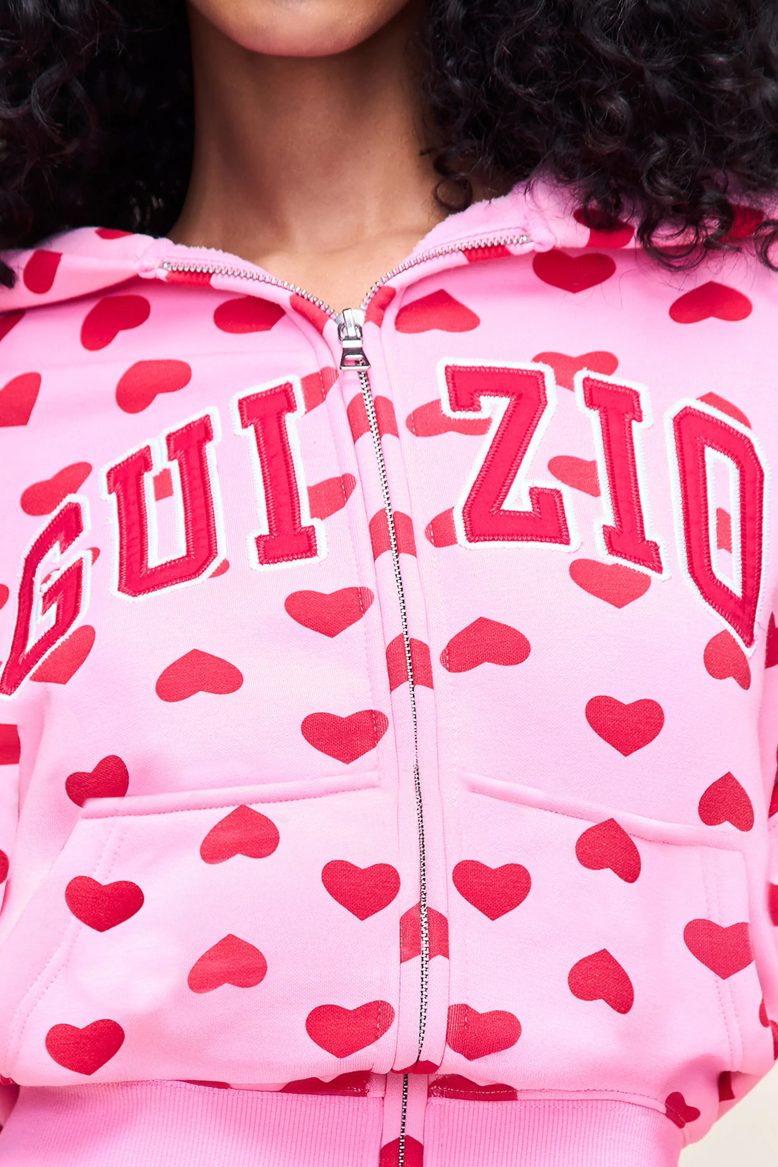 Guizio Hearts Shrunken Hoodie sold by Guizio product image thumbnail 3