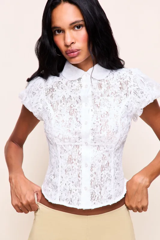 Liana Lace Top made by Guizio