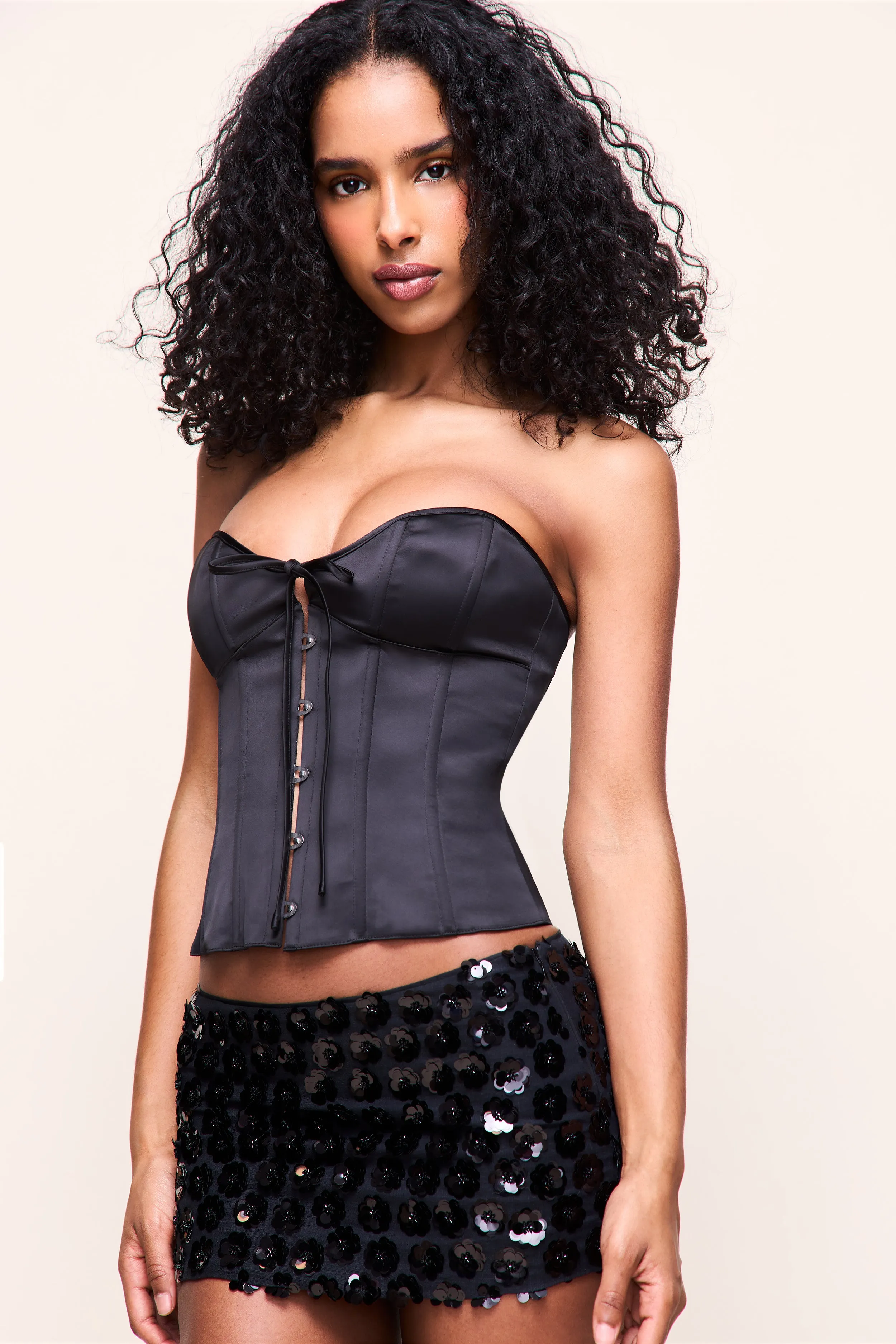 Low Rise Embellished Skirt sold by Guizio