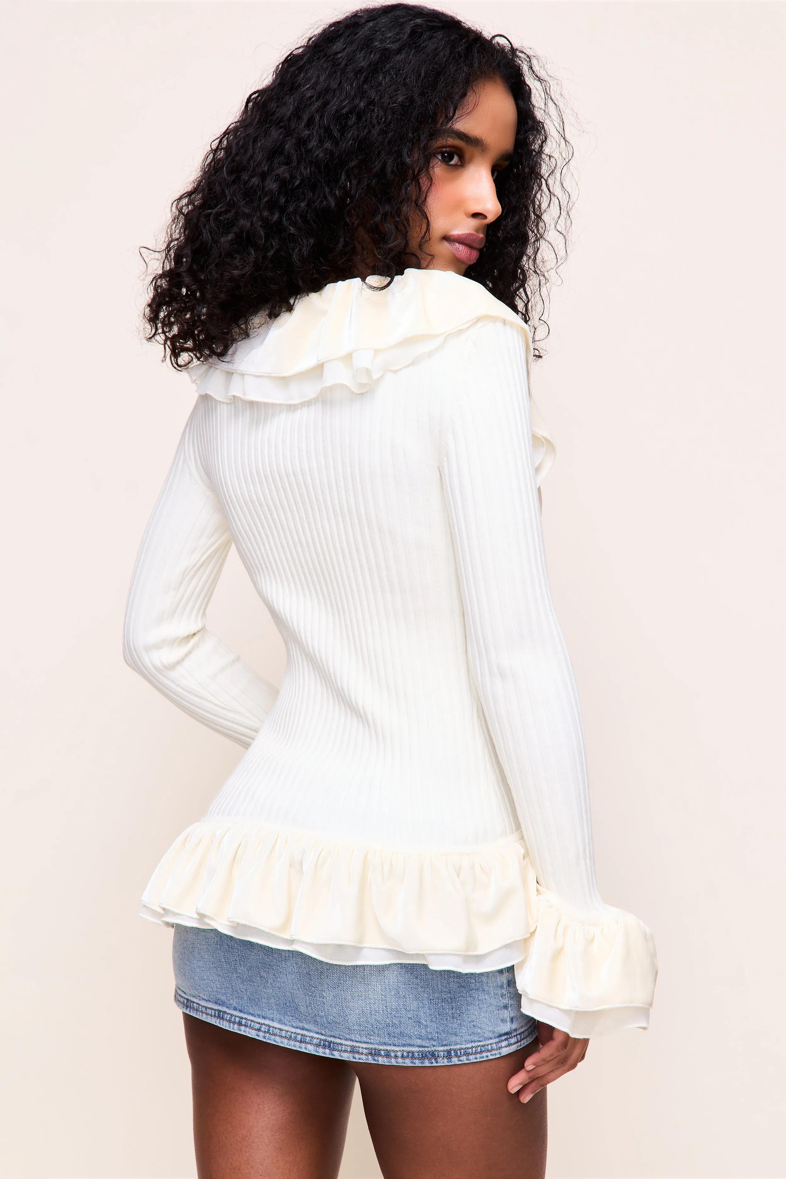 Rosalina Ruffle Cardigan sold by Guizio product image thumbnail 5