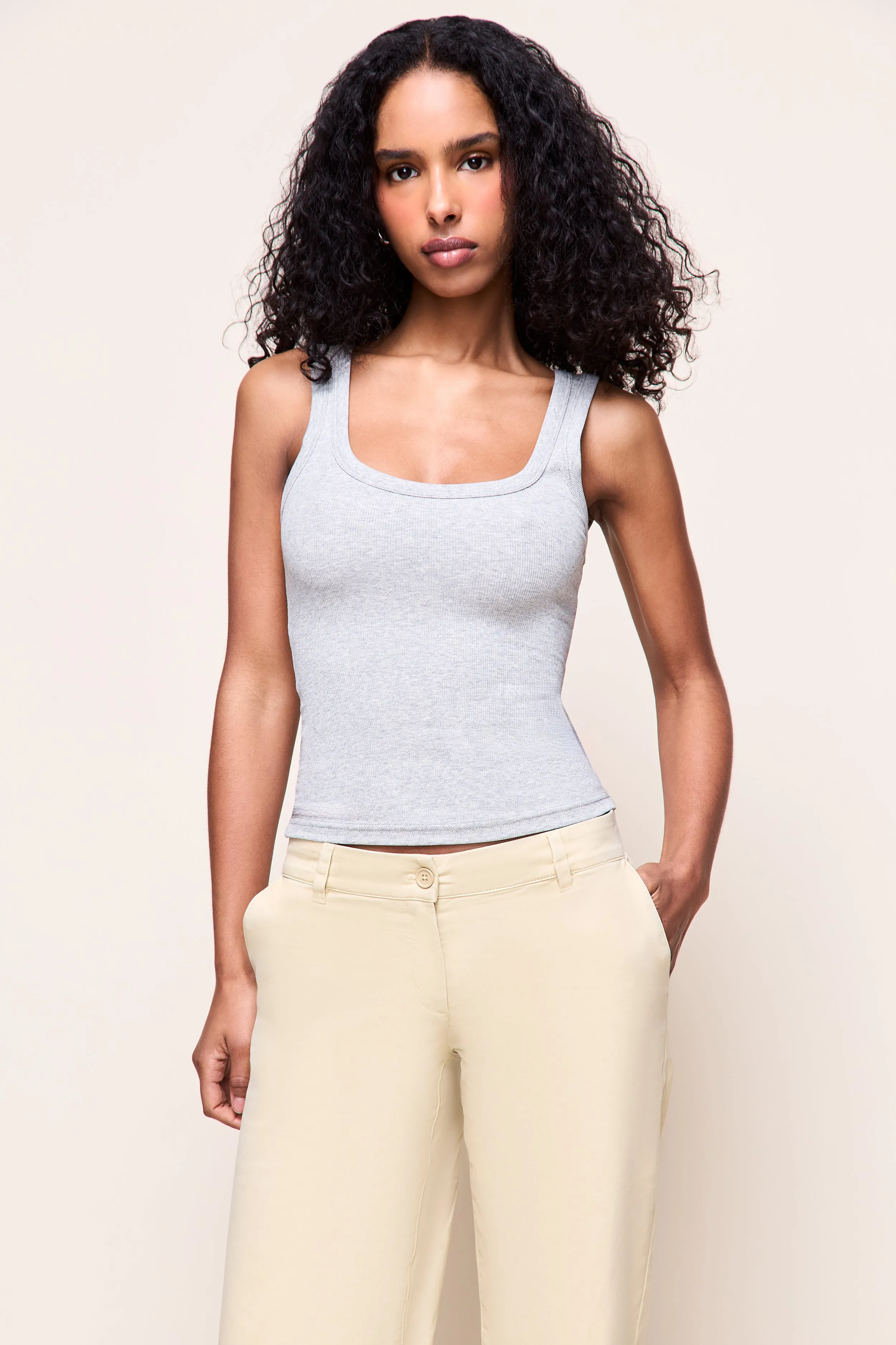 Wide Strap Tank sold by Guizio