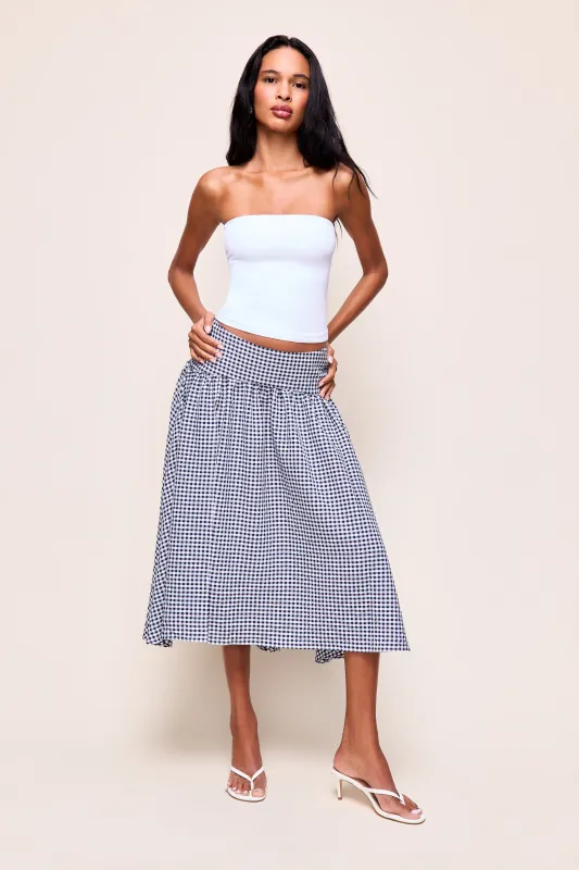 Alegra Low Rise Midi Skirt made by Guizio