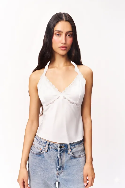 Lucia Lace Trim Cami made by Guizio