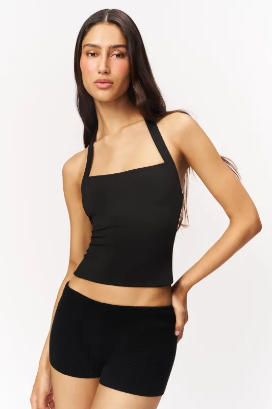 Clara Knit Halter Top made by Guizio