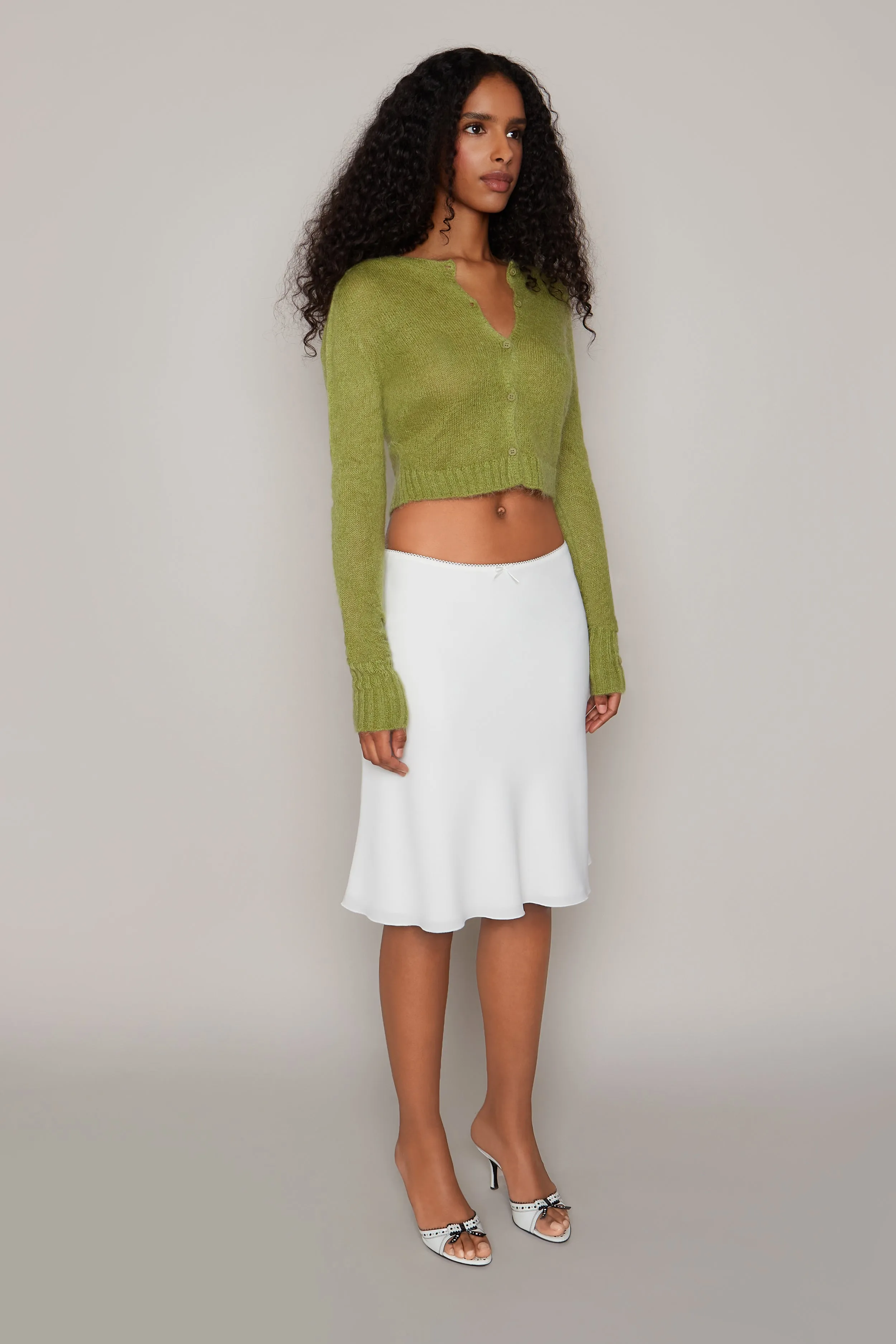 Mohair Ribbed Cardigan sold by Guizio product image thumbnail 3