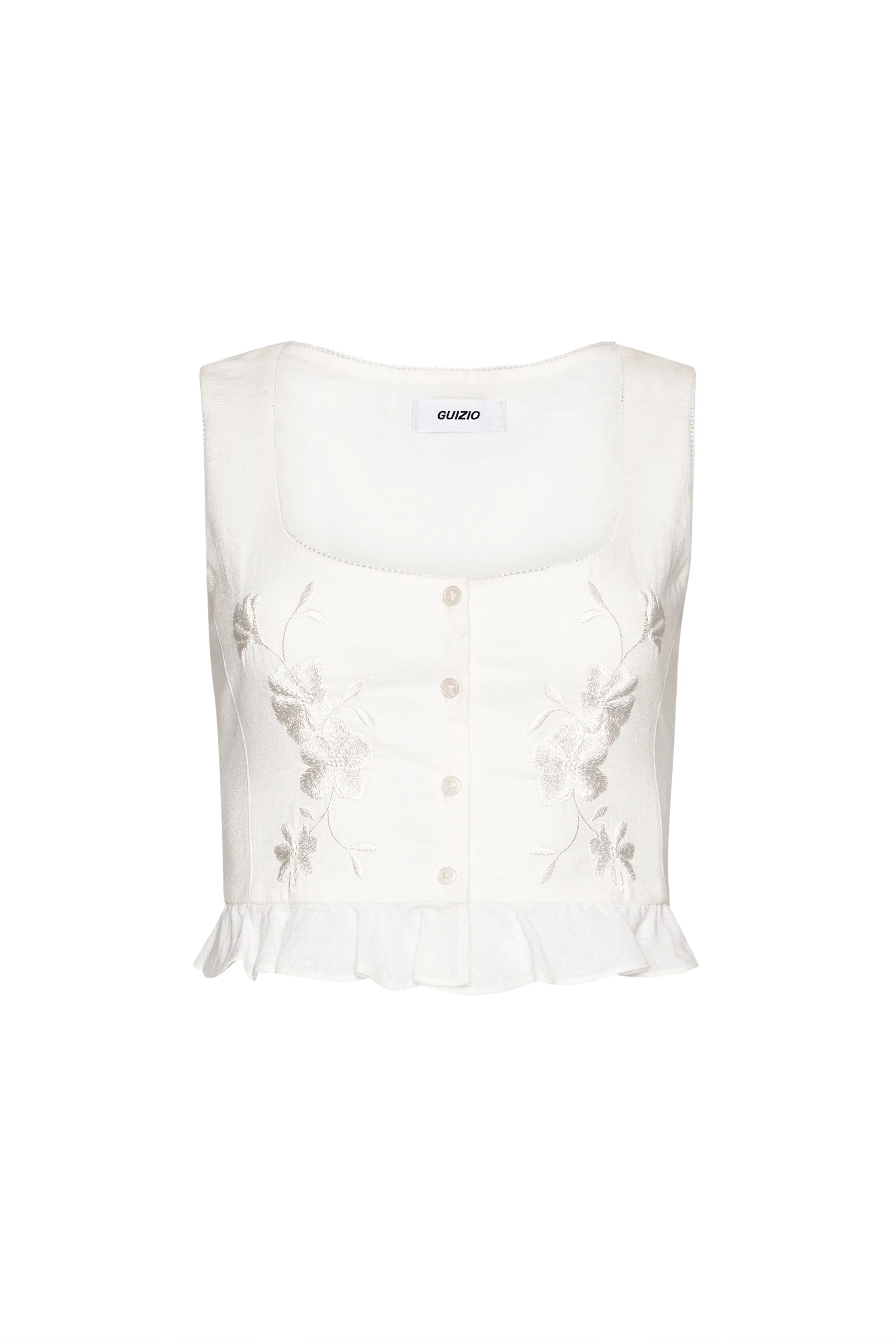 Embroidered Scallop Vest sold by Guizio product image thumbnail 2