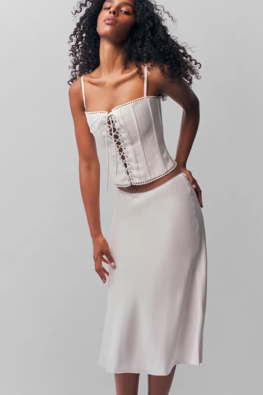 Paloma Linen Skirt made by Guizio