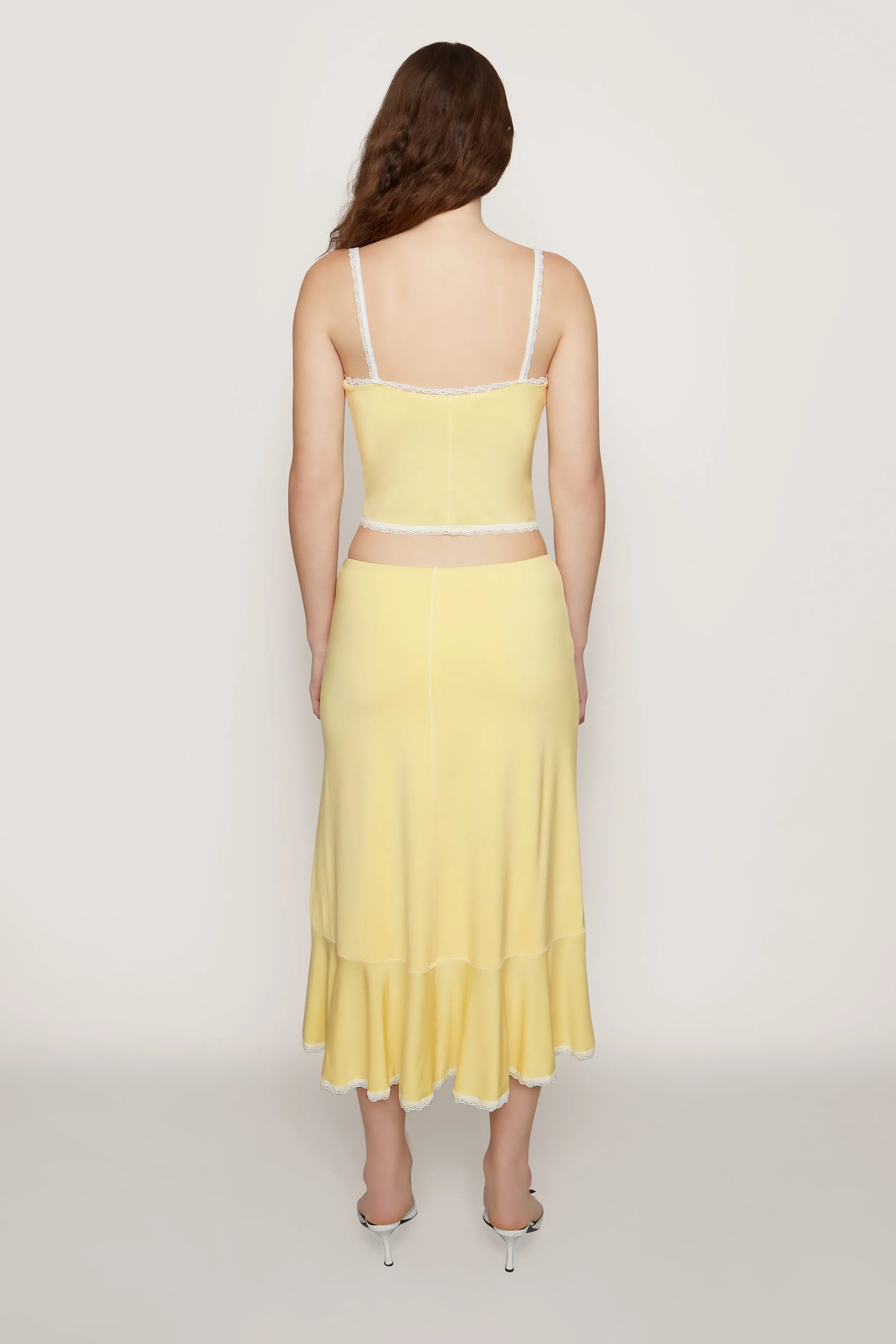 Low Rise Dainty Midi Skirt sold by Guizio product image thumbnail 4