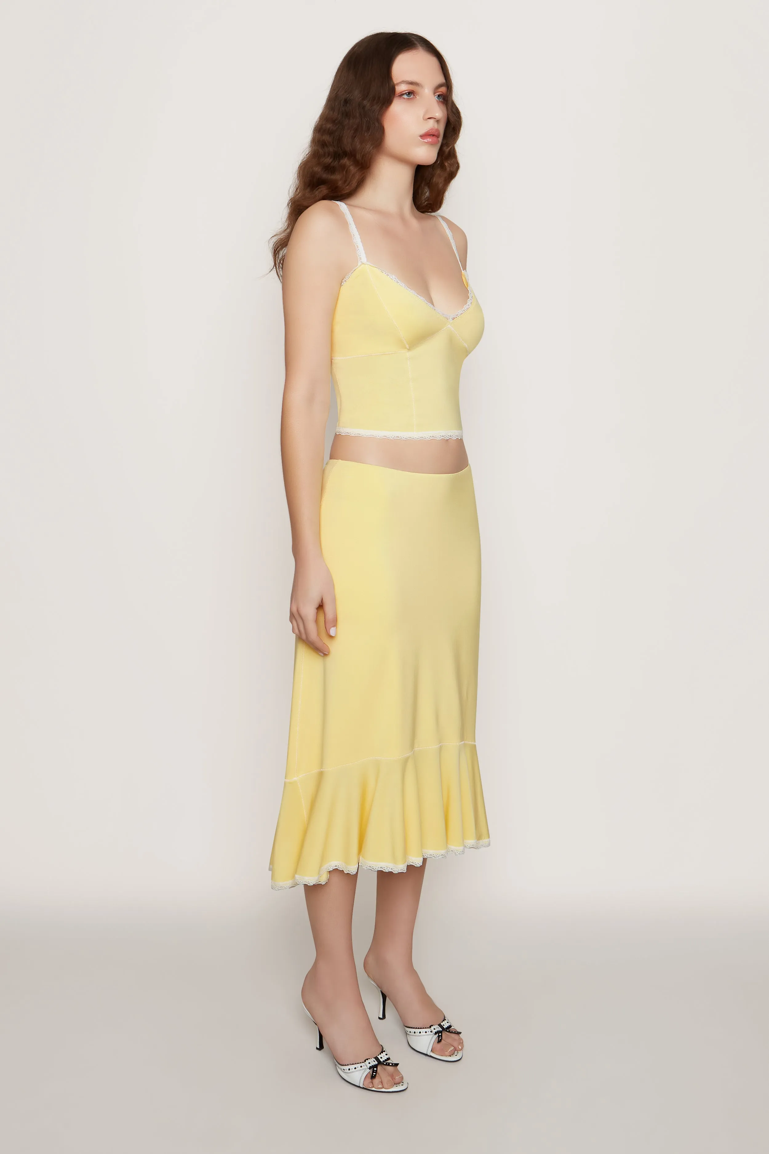 Low Rise Dainty Midi Skirt sold by Guizio product image thumbnail 3