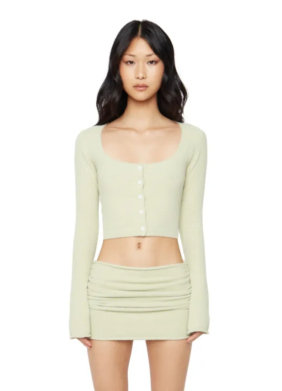 Sweet Knit Scoop Cardigan sold by Guizio