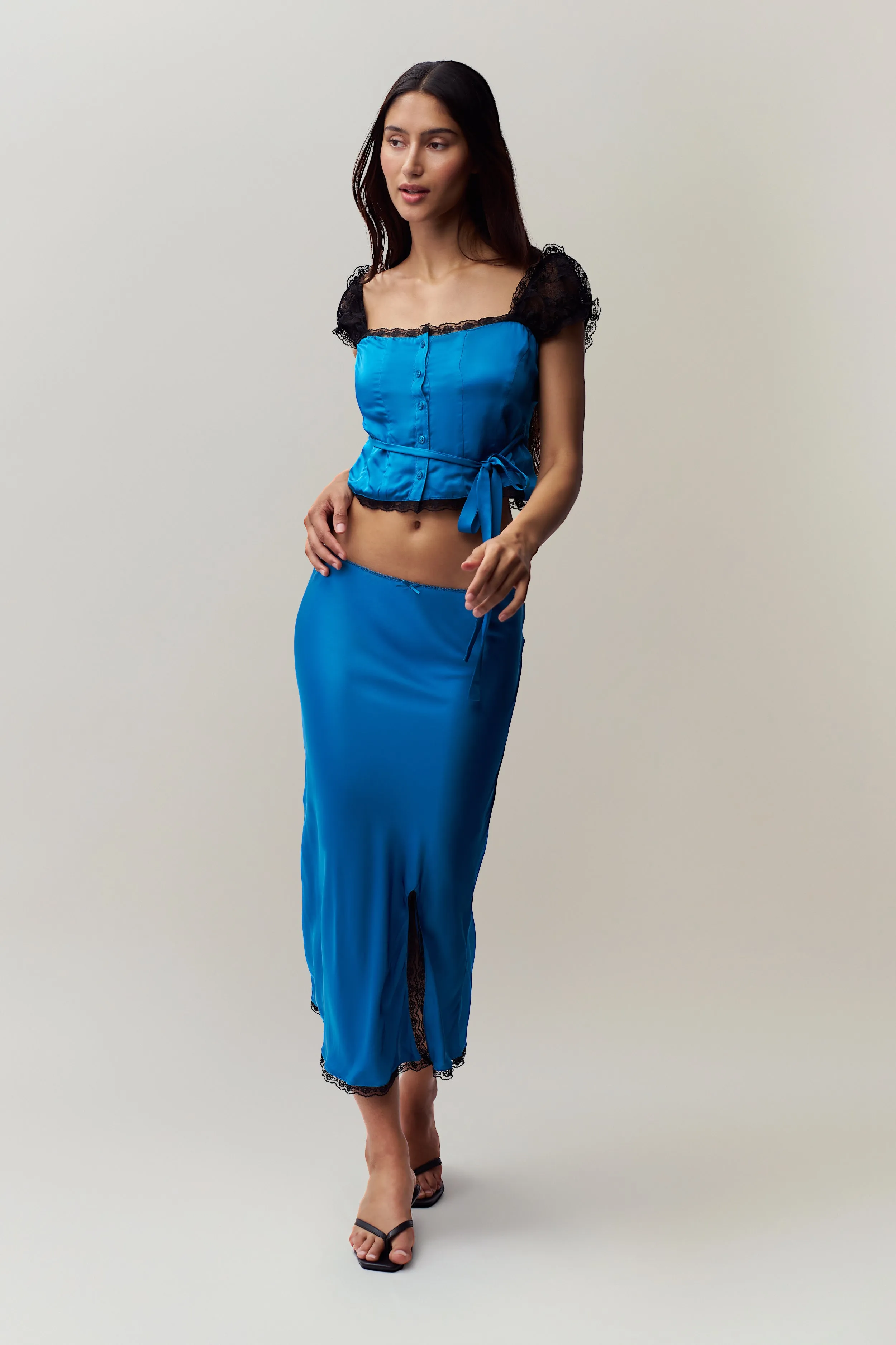 Kahli Midi Skirt sold by Guizio