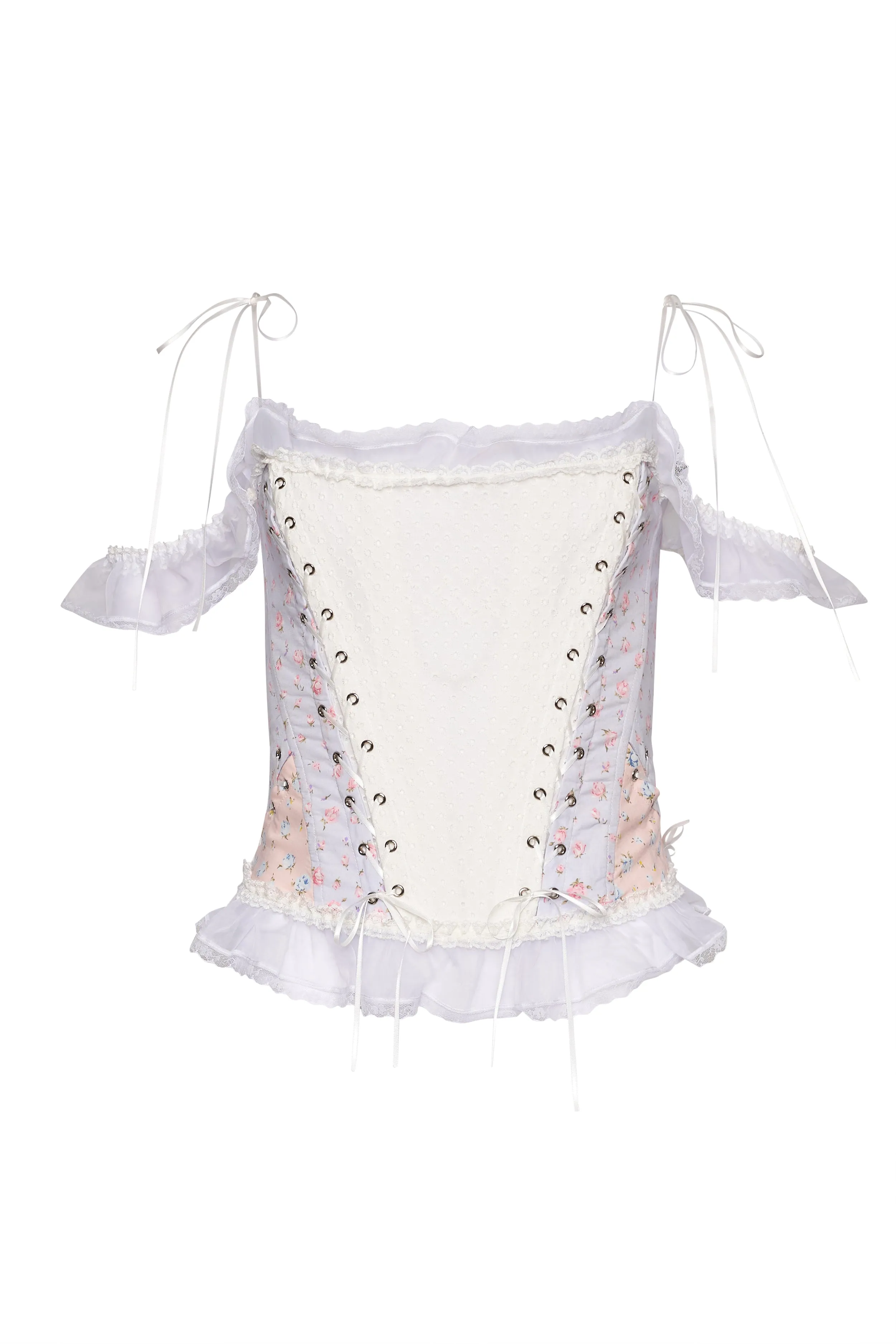Lace Up Panel Corset sold by Guizio product image thumbnail 2