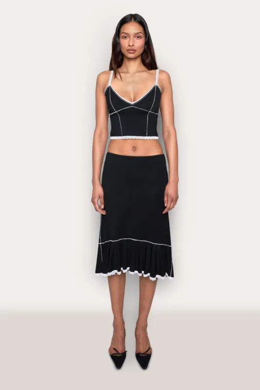 Low Rise Dainty Midi Skirt sold by Guizio
