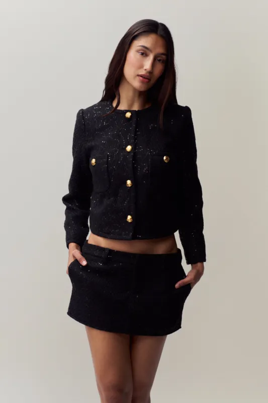 Bela Tweed Mini Skirt sold by Guizio