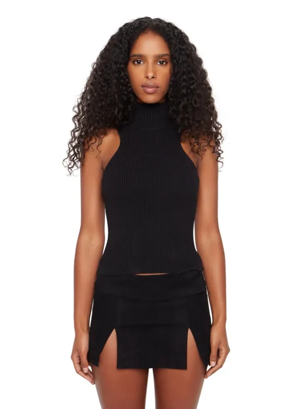 Semie Rib Knit Top made by Guizio