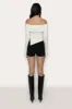 Soler Fold Over Knit Top sold by Guizio