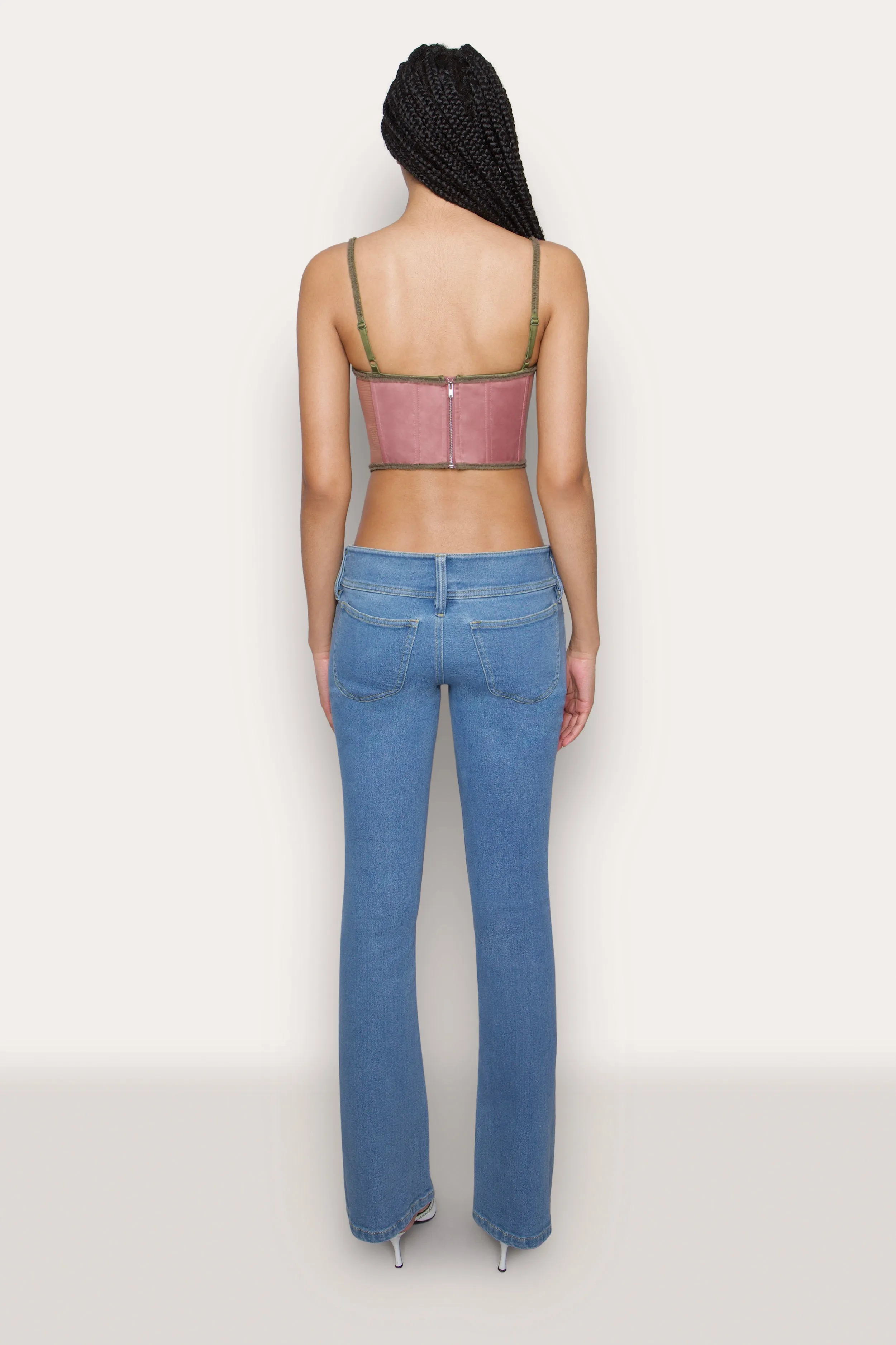 Satin Lace Panel Bustier Corset sold by Guizio product image thumbnail 5