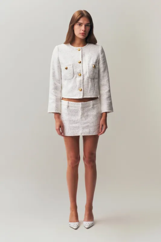 Bela Tweed Mini Skirt sold by Guizio